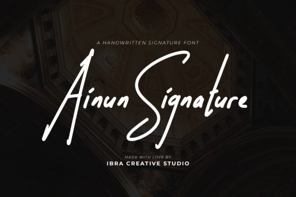 Ainun Signature Font Review: Elegant Script for Brand Identity