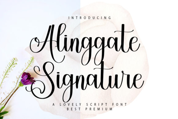 Alinggate Signature: A Nostalgic Handwritten Typeface for Modern Brands