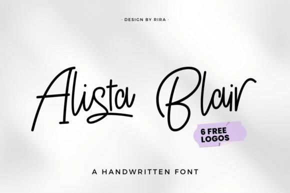 Alista Blair: A Modern Handwritten Font for Digital Branding
