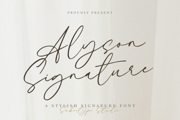 Alyson Signature: The Graceful Script Typeface for Modern Web Design