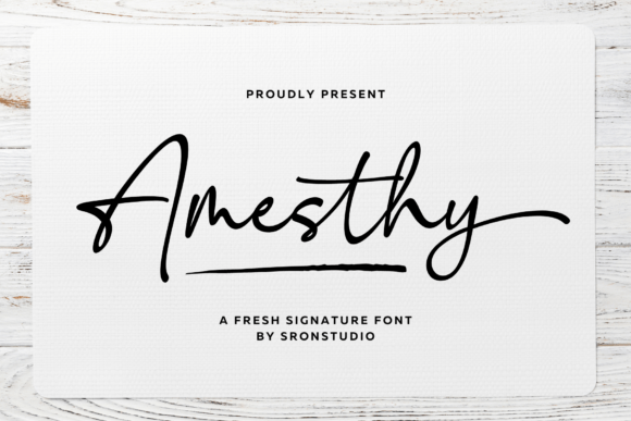 Amesthy Typeface: Elevating Campaign Visuals with Signature Elegance