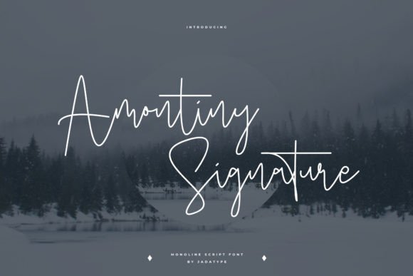 Amontiny Signature: A Sweet Script Font for Handmade Brands