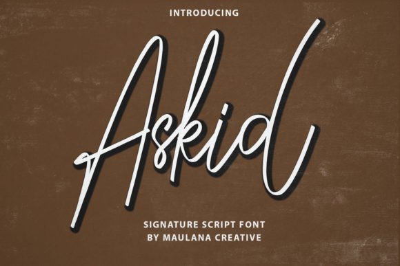Askid: The Signature Script Font for Authentic Brand Identity