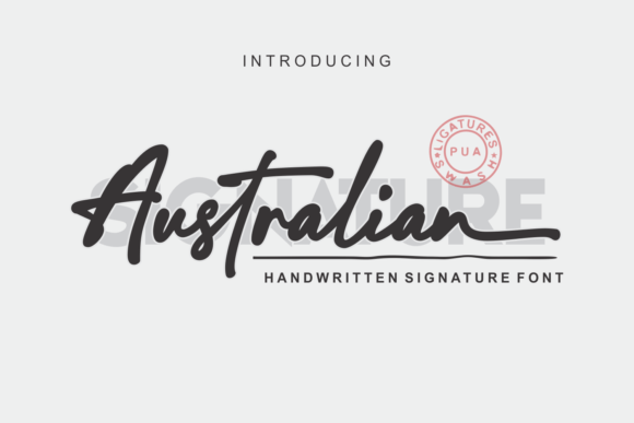 Australian Signature: A Handwritten Typeface for Modern Web Design