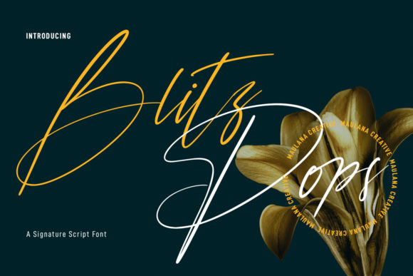 Blitz Pops: The Expressive Script Font That Elevates Small Business Branding