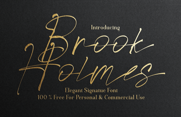 Brook Holmes: The Perfect Script Font for Handmade Product Labels