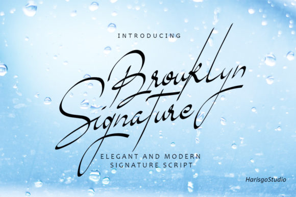 Brouklyn Signature: A Delicate Typeface for Modern Editorial Design