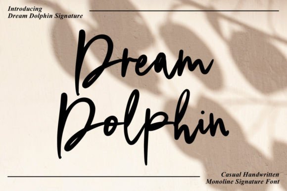 Dream Dolphin Typeface: Elevate Handmade Branding