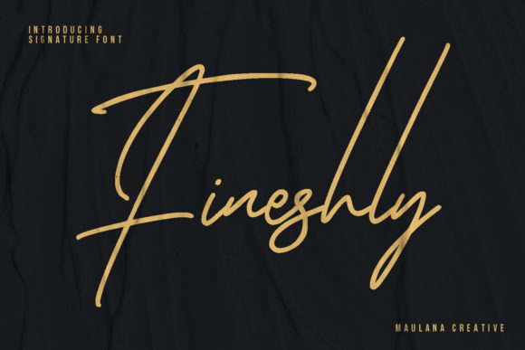 Fineshly Signature: The Perfect Script Font for Editorial Design