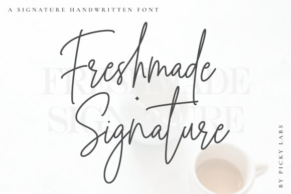 Freshmade Signature: The Script Typeface for Authentic Branding