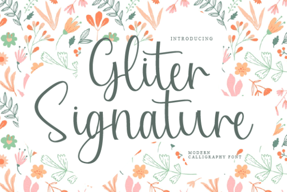 Gliter Signature: The Luxury Script Font for Handmade Creators