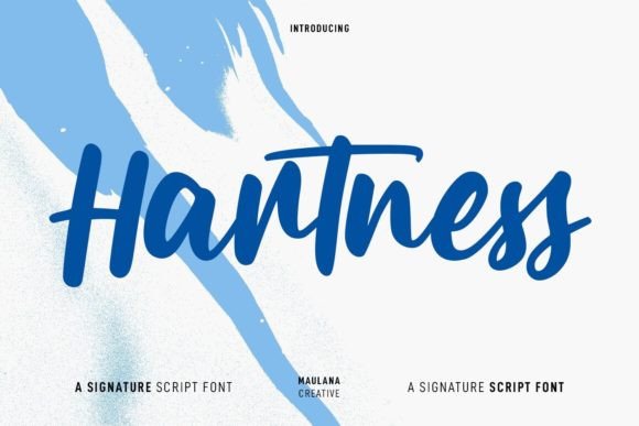 Hartness: The Casual Script Font for Authentic Brand Identity