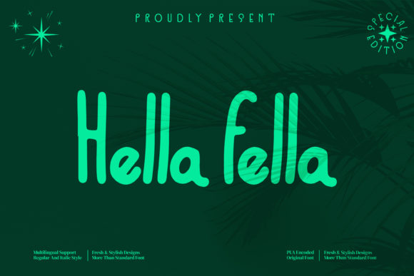 Hella Fella: A Modern Sans Serif Typeface for Bold Branding