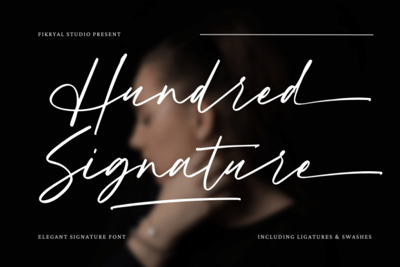 Hundred Signature: A Premium Script Font for Polished Brand Identity