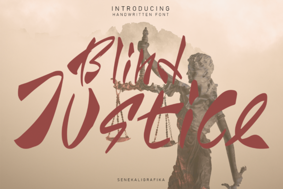 Justice Blind: The Handwritten Typeface for Bold Web Design