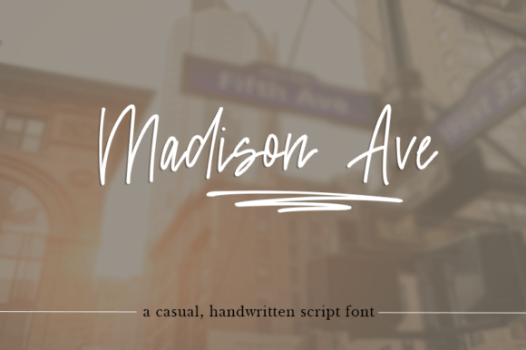 Madison Avenue: The Handwritten Typeface That Elevates Campaign Visuals