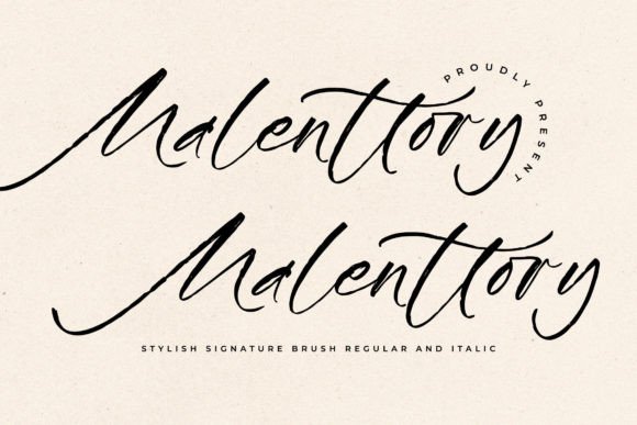 Malenttory: The Script Typeface That Elevates Campaign Visuals