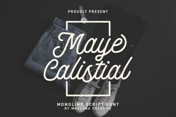 Maye Calistial: A Modern Script Font for Handmade Brands