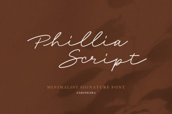 Phillia: The Premium Script Typeface for Polished Brand Identity