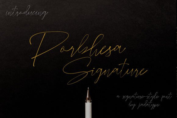 Porbhesa Signature: A Script Font for Editorial Design