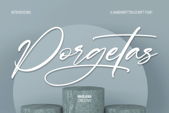 Porgetas: A Modern Script Typeface for Editorial Design