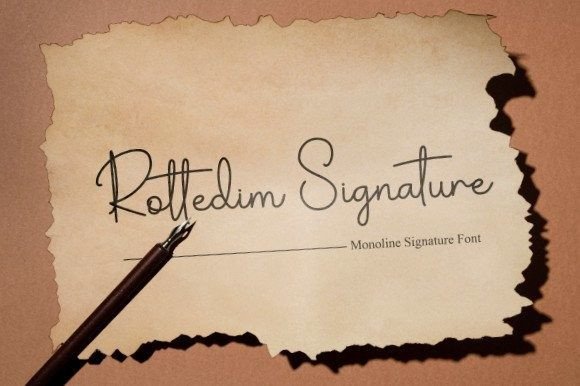 Rottedim Signature: A Delicate Typeface for Modern Editorial Design