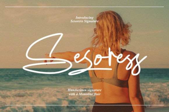 Sesoress Typeface: Elevating Digital Brand Identity with Handmade Elegance