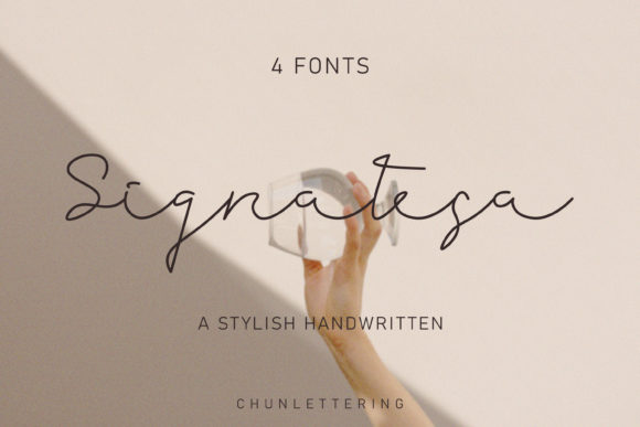 Signatesa: A Handwritten Typeface for Editorial Design