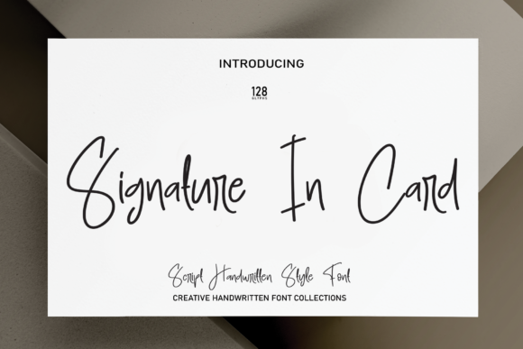 Signature in Card: A Premium Script Typeface for Editorial Design