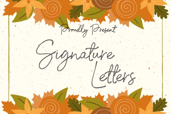 Signature Letter: The Delicate Handwritten Typeface for Authentic Branding