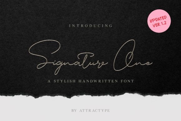 Signature One: The Premium Script Typeface for Modern Web Design