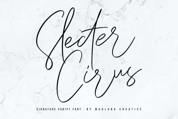 Slecter Cirus: A Monoline Script for Modern Brand Identity