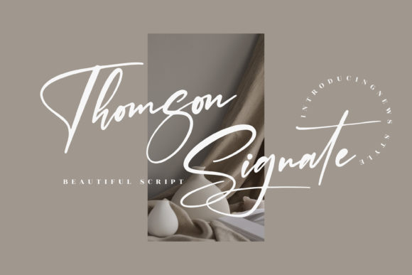 Thomson Signate: A Handwritten Typeface for Premium Brand Identity