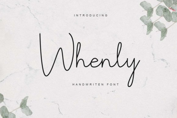 Whenly Typeface: A Signature Script for Modern Web Design